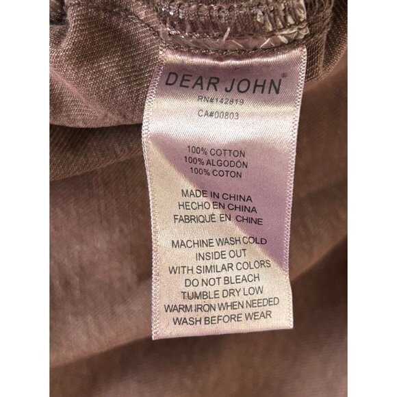 Dear John Denim Gina Denim Shirt Jacket in Dark Mahogany - Sz XS - NWT - Picture 9 of 9